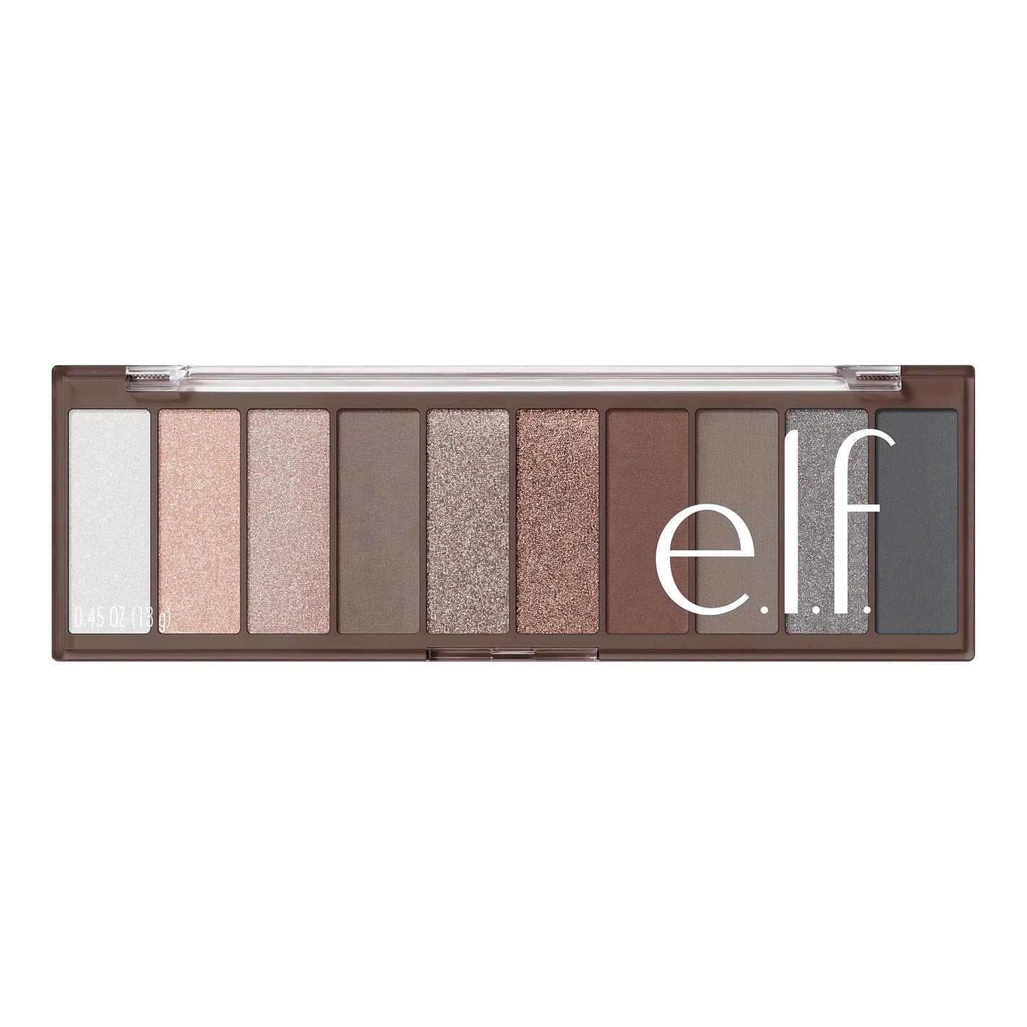 e.l.f. Perfect 10 Eyeshadow Palette, Ten Ultra-pigmented Nude Shades, Blendable Formula, Vegan & Cruelty-free, Everyday Smoky (Packaging May Vary) 1 Ounce (Pack of 1)